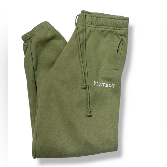 PacSun Pants - PACSUN x PLAYBOY Light Green Bunny Sweatpants